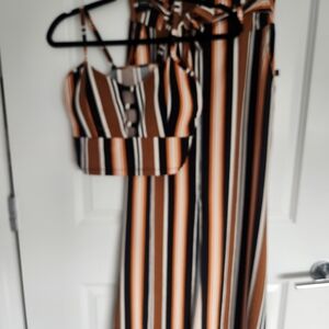 Striped Two-Piece Set